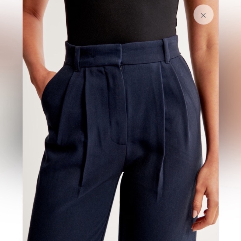 Abercrombie and Fitch trousers navy blue size 26/2 - Picture 3 of 9